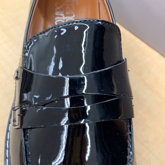 Franco Sarto Cassandra Glossy Lug Sole Slip On Loafer - Picture 4 of 10